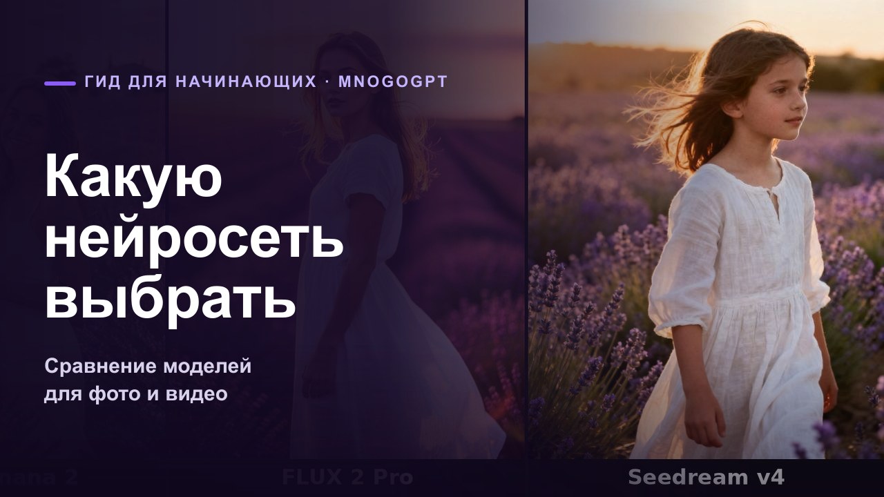 Какую нейросеть выбрать для фото: сравнение моделей