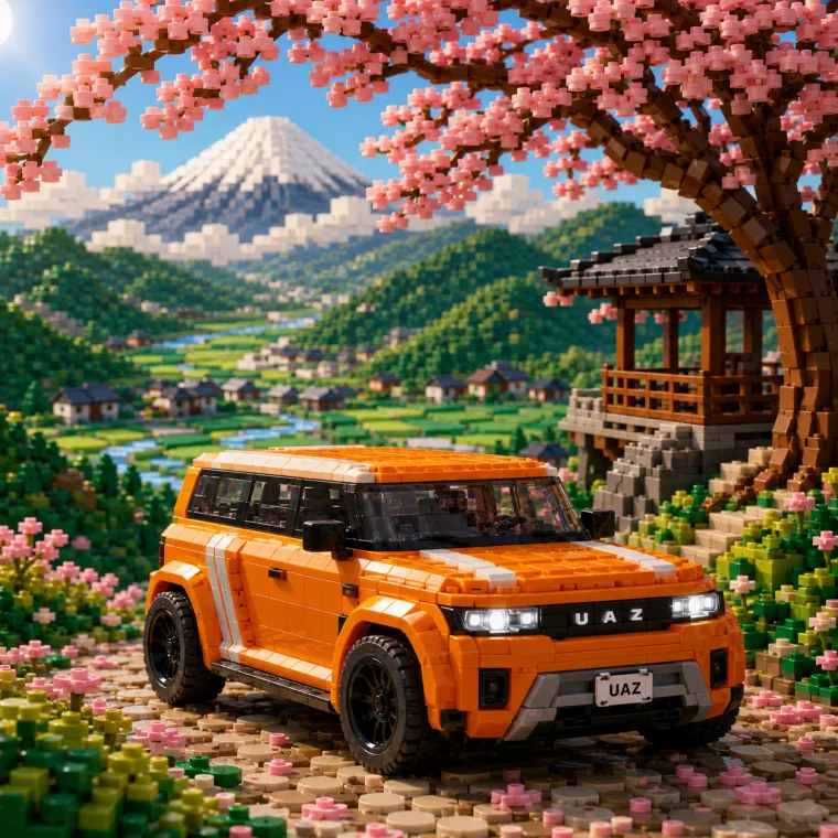 Lego: портрет в виде фигурки из кубиков, глянцевый пластик, забавная детализация