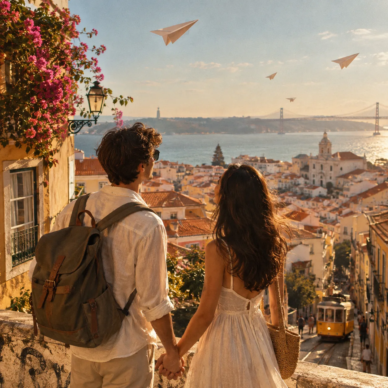 Paper Planes Over Lisbon