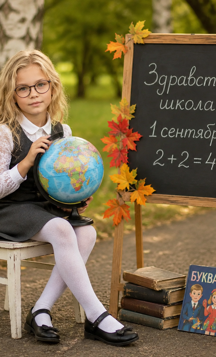 Лиричный осенний портрет учителя в парковой листве